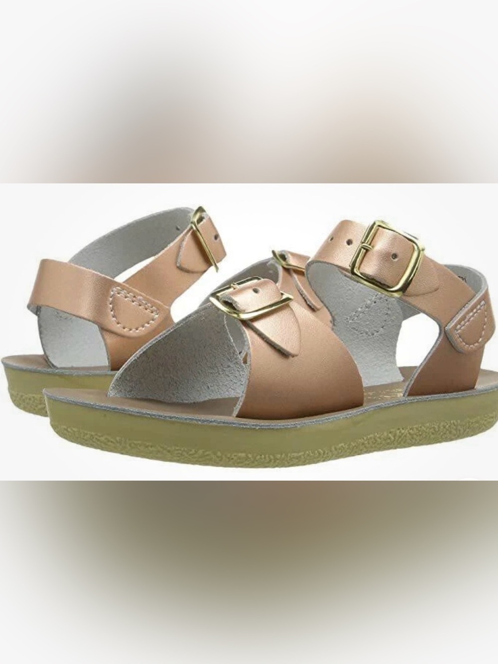 Sun-San Surfer Sandals - Rose Gold Size 4